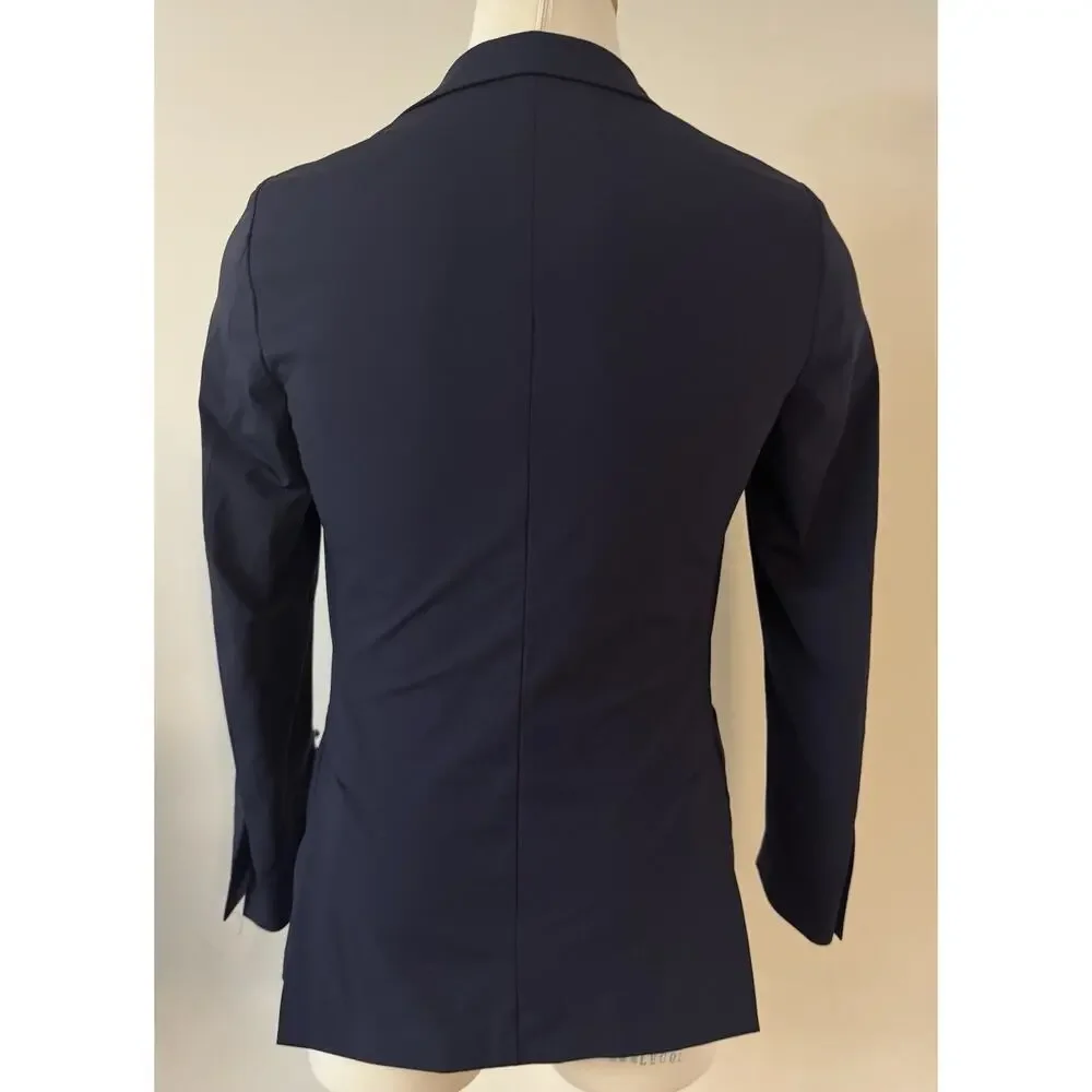 New With Tags Corneliani Navy Blue Stretch Blazer Jacket Size 50R/40R $1595.00